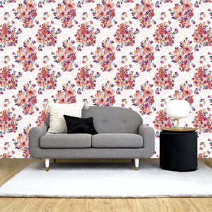 Prima removable wallpaper Pink - weare-francfranc
