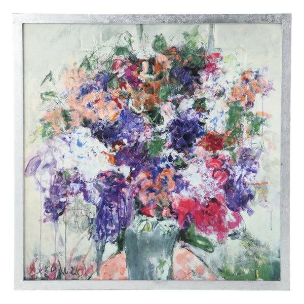 francfranc Sandy Welch ウォールアート　絵画 SANDY Welch Artboard Flora Purple – weare-francfranc