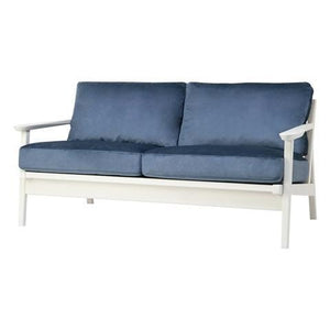 SARTO Sofa 2 Seat Fabric Blue x White (A) - weare-francfranc