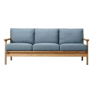SARTO Sofa 3 Seat Fabric Blue x Natural (A) - weare-francfranc