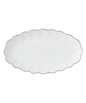 BLANC Plate Oval Medium White - weare-francfranc