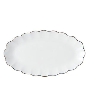 BLANC Plate Oval Small White - weare-francfranc