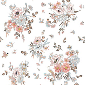 Chinoiserie Removable wallpaper White - weare-francfranc