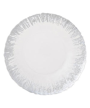 FLASH Glass Plate Medium Silver - weare-francfranc