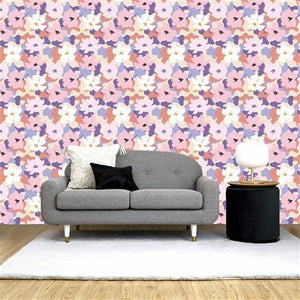 Flower Removable Wallpaper pink - weare-francfranc