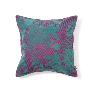 FROWERIN CUSHION COVER Purple x Green - weare-francfranc