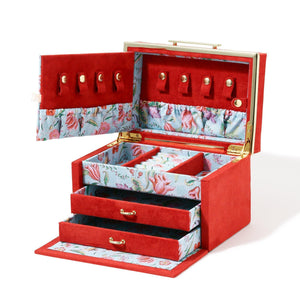Jewelry box Meili Small red velvet - weare-francfranc