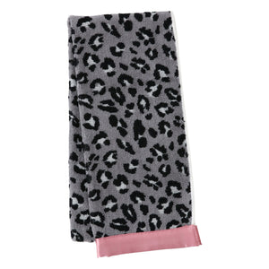 LEOPARD FACE TOWEL grey - weare-francfranc